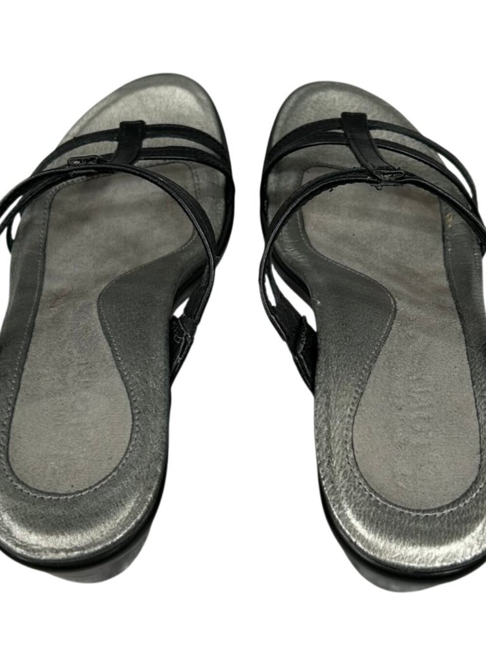 Naot Loop Black Leather Strappy Slide Sandal Size 38 - Picture 6 of 9